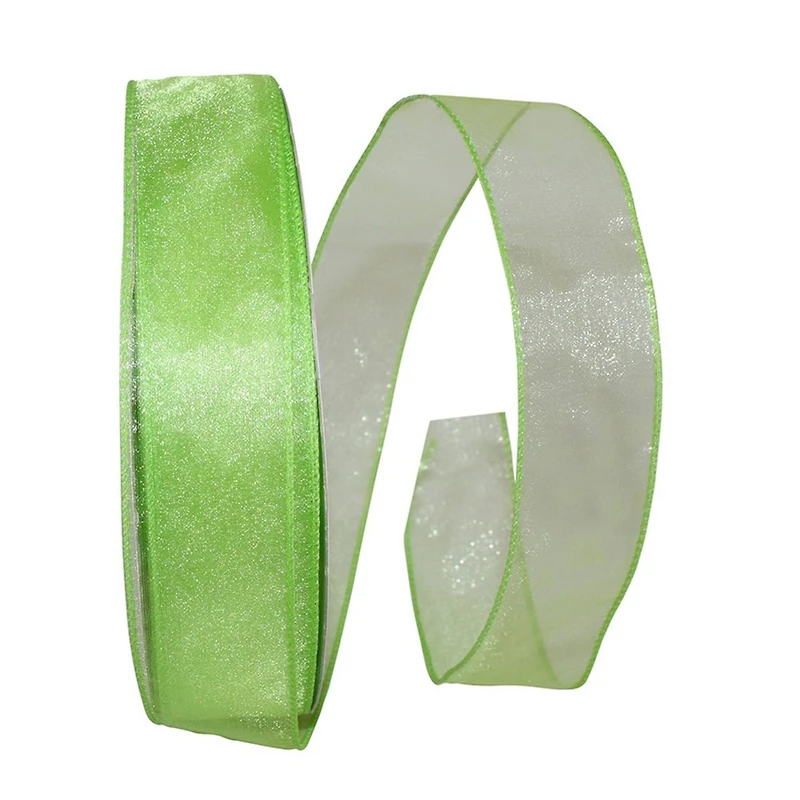 JAM Paper 1.5" x 50yd. Sheer Wired Ribbon