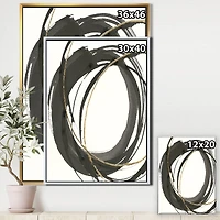 Designart - Gold Glamour Circle IV