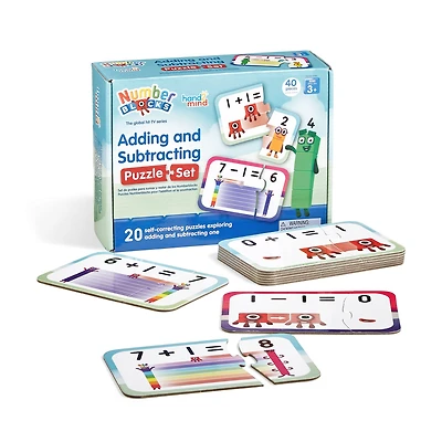 hand2mind Numberblocks® Simple Cut Adding & Subtracting Puzzle Set