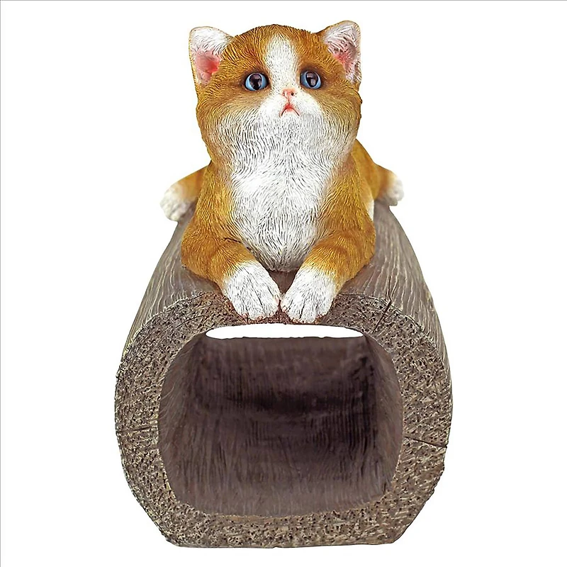 Design Toscano 8" Kitty Cat Gutter Guardian Downspout Statue