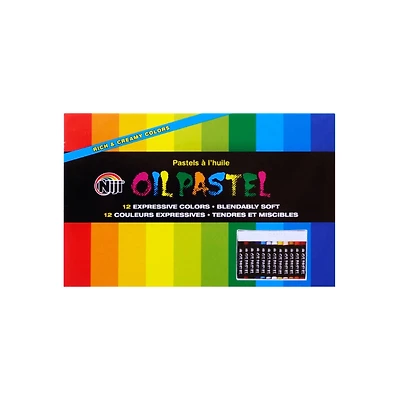 Yasutomo® Niji® 12 Color Oil Pastel Set