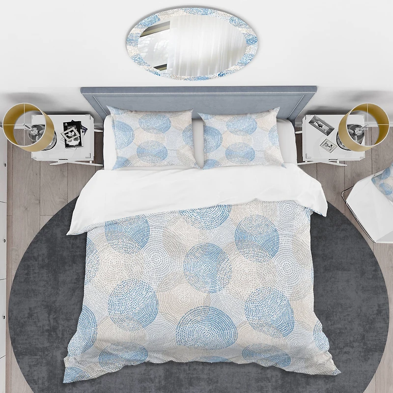 Designart 'Abstract Retro Design I' Mid-Century Duvet Cover Set