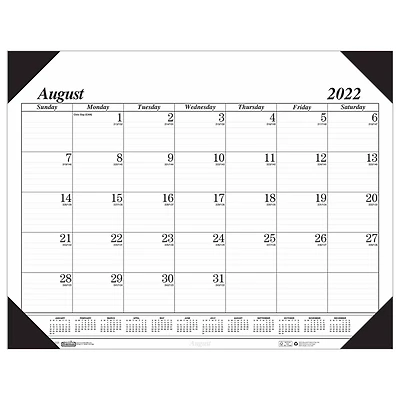 12 Pack: House of Doolittle 17-Month Academic Economy Desk Pad Calendar