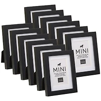 12 Pack: Black Mini Frame with Mat by Studio Décor®