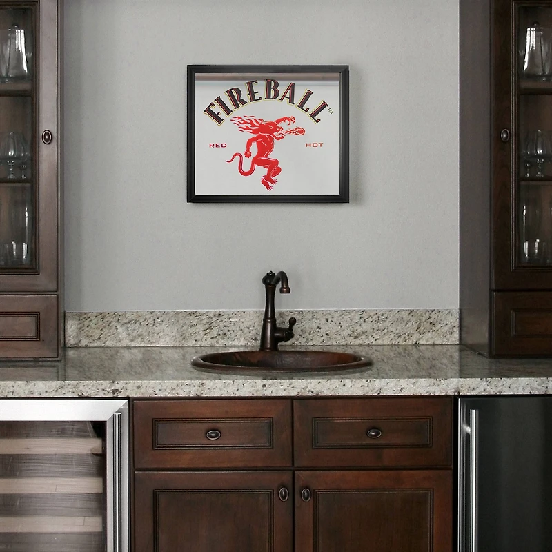 Fireball Whisky Printed Accent Mirror