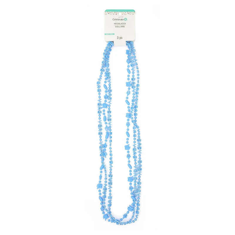 33" Blue Baby Necklaces, 3ct. by Celebrate It™