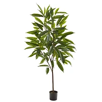4.5ft. Potted Long Leaf Ficus Artificial Plant