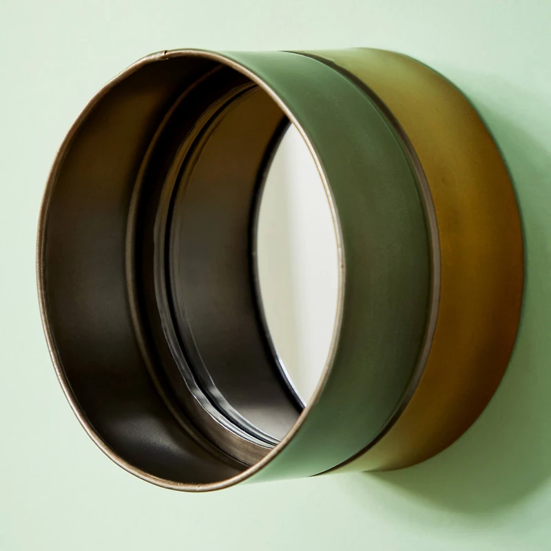 Black Metal Wall Mirror Set