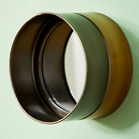 Black Metal Wall Mirror Set