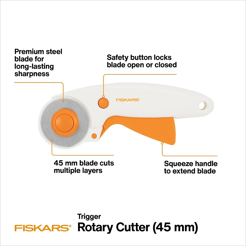 Fiskars® 45mm Trigger Rotary Cutter