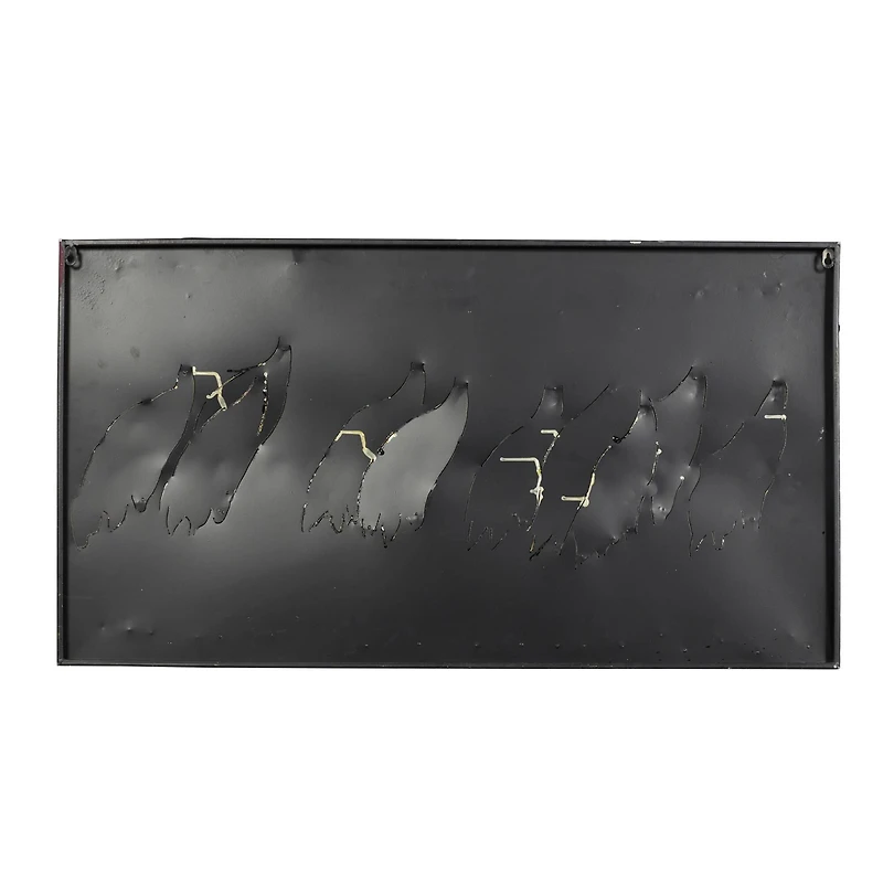 Brown Birds Iron Coastal Wall Decor