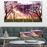Designart - Cherry Blossoms Japan Garden