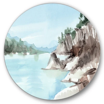 Designart - Rocks By The Blue Lake