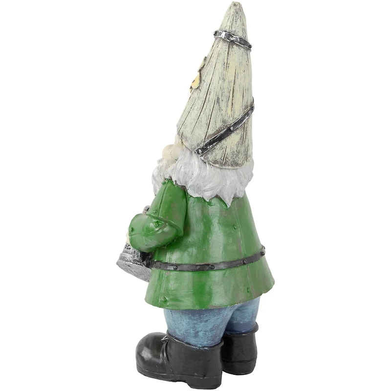 15.5" Gnome with Watering Can Outdoor Garden Statue