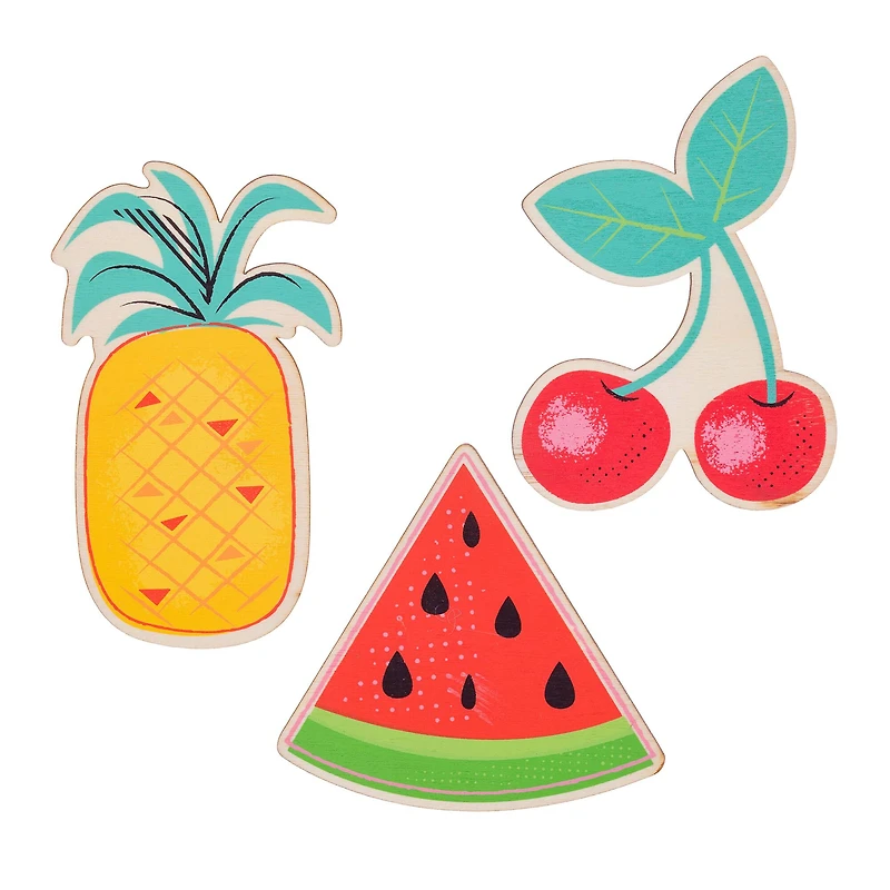 Darice® Fruit Printed Wood Shapes
