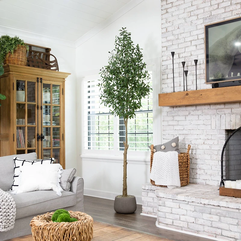 9ft. Potted Artificial Olive Tree