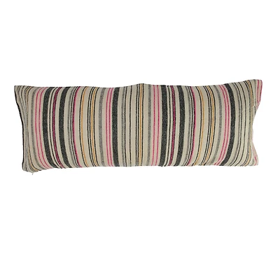 Hello Honey® Multicolor Stripes Cotton Blend Lumbar Pillow