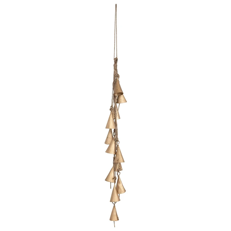 Hello Honey® Antique Brass Finish Hanging Metal Bell Cluster