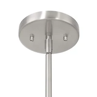 Hello Honey® Arte Black & Nickel Industrial Metal 2-Tone Ceiling Light