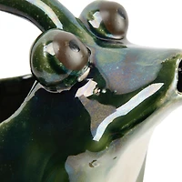 Hello Honey® 7.5" Green Stoneware Frog Watering Pitcher