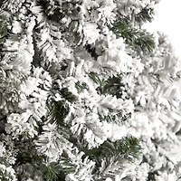 10ft. Unlit Flocked West Virginia Fir Artificial Christmas Tree
