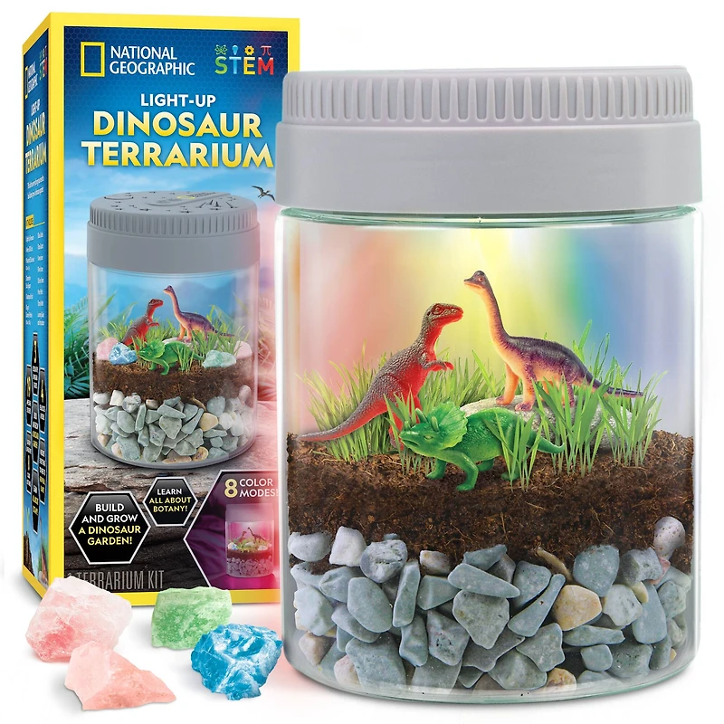 National Geographic™ Light-Up Dinosaur Terrarium