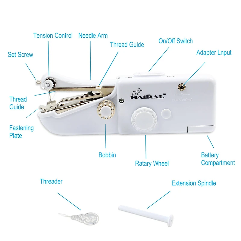 Haitral™ Craft Miniature Solo Cordless Lite Sewing Machine
