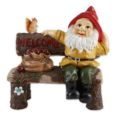 14" Garden Gnome Greeting Sign