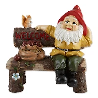 14" Garden Gnome Greeting Sign