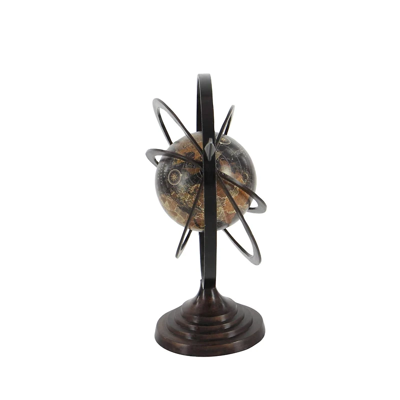 Black Aluminum Industrial Globe