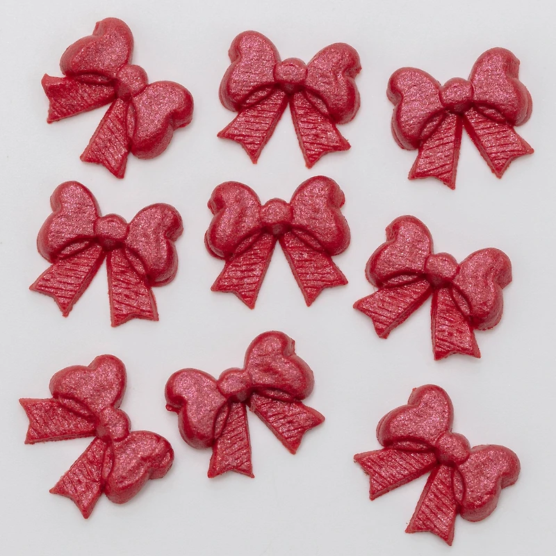 PME Cake Sweet Street® Red Bows Icing Decorations