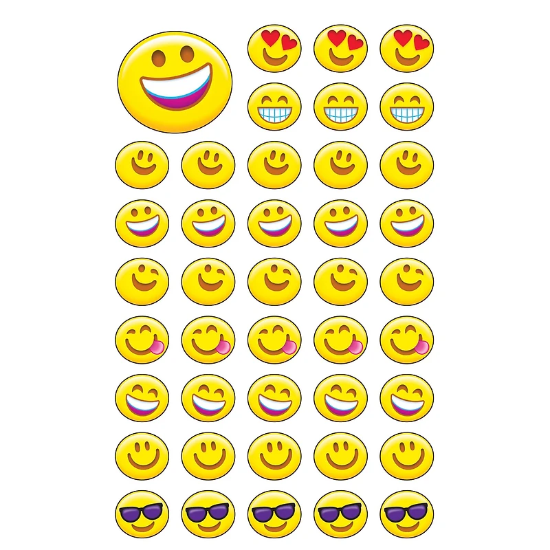 Trend Enterprises® Emoji Cheer superShapes Stickers, 6 Packs of 336