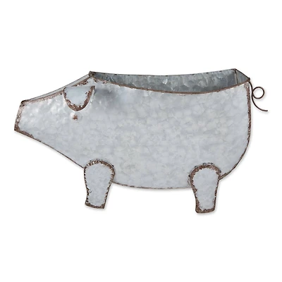 DII® 16.75" Pig Galvanized Wall Planter