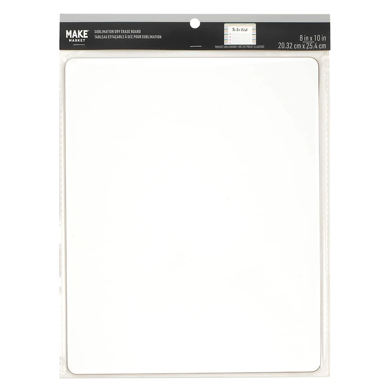 8" x 10" Sublimation Dry Erase Board by Make Market®