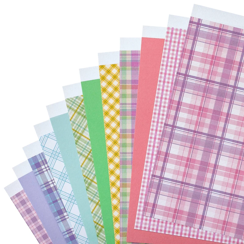 12 Pack: Plaids Paper Pad by Recollections™, 6" x 6"