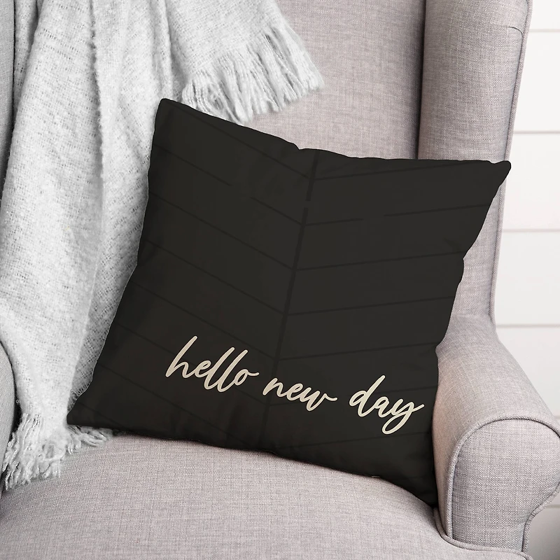 Hello New Day Indoor/Outdoor Pillow
