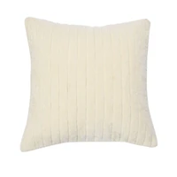 Hello Honey® 20" Square Quilted Velvet Pillow Cover with Channel Stitch