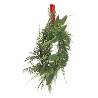 16" Mini Cedar & Eucalyptus with Blue Berry Wreath by Ashland®