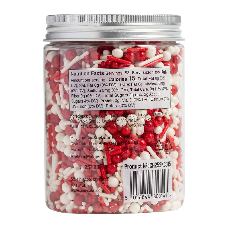 PME Cake Sweet Street® Candy Cane Sprinkle Mix