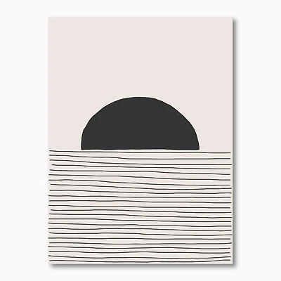 Designart - Minimal Geometric Lines And Circle V