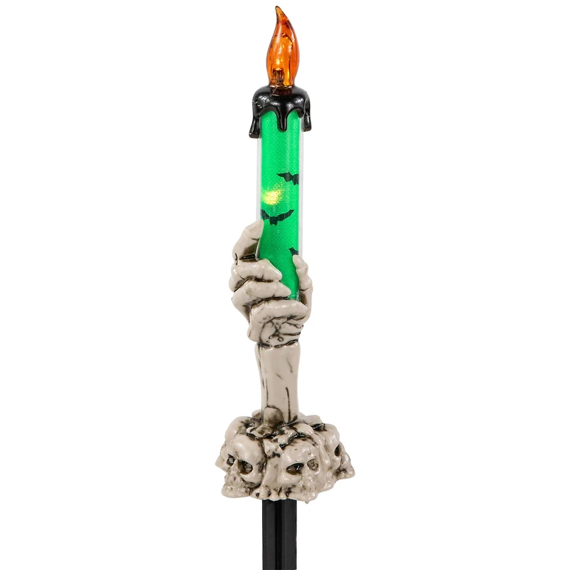 6ct. 8.5" LED Skeleton Halloween Candle Décor