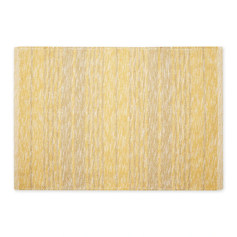 DII® Variegated Stripe Handwoven Recycled Yarn Rug