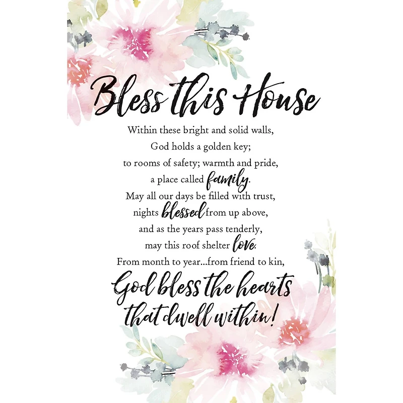 Bless This House Woodland Grace Series Plaque with Easel