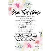 Bless This House Woodland Grace Series Plaque with Easel