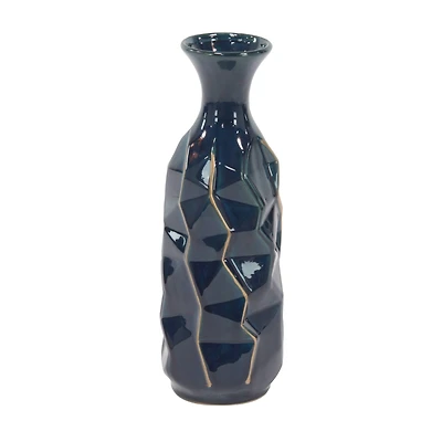 Blue Stoneware Modern Vase