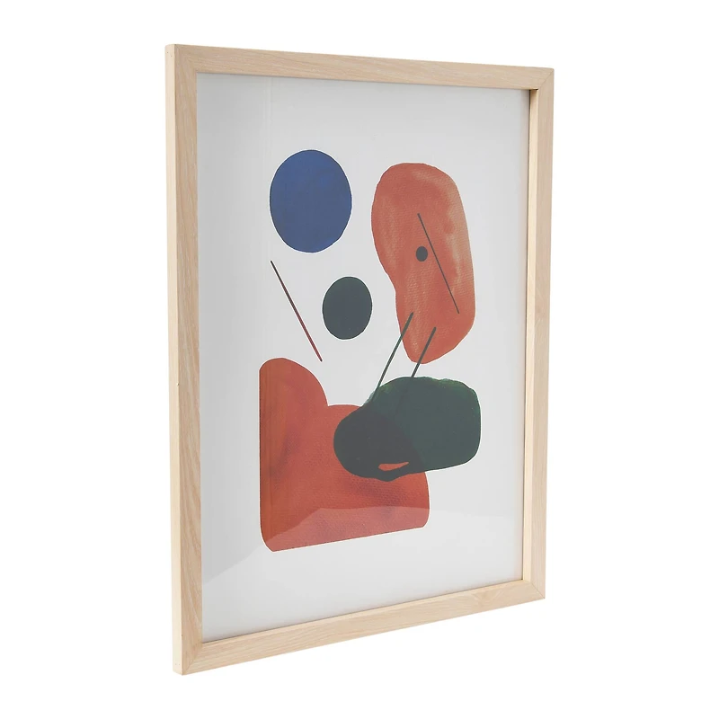 Hello Honey® Abstract Geometric Print with Solid Wood Frame