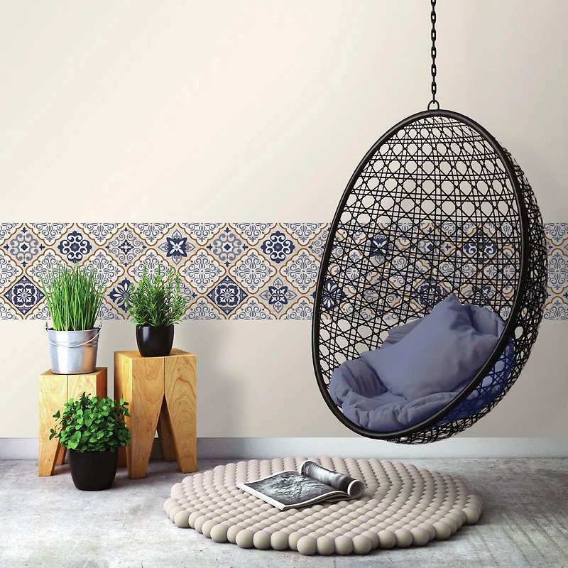 RoomMates Mexican Tile Peel & Stick Giant Wall Decals