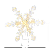 35" Outdoor Twinkling LED Snowflake