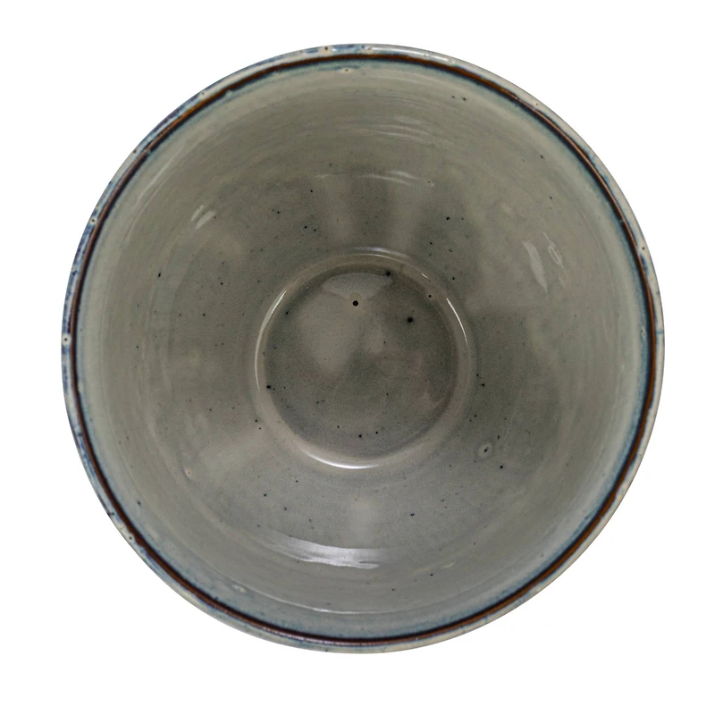 Hello Honey® 5.25" Round Debossed House Design Stoneware Planter