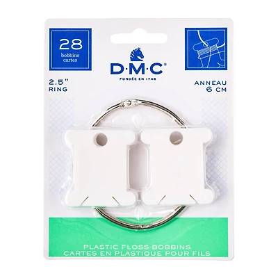 DMC® Floss Bobbins with Metal Ring